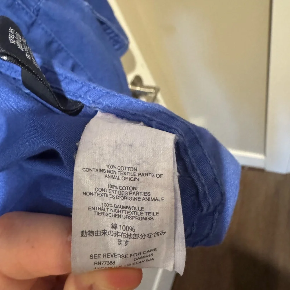 J.Crew Royal Blue Utility Jacket – Size XL - Picture 4 of 4